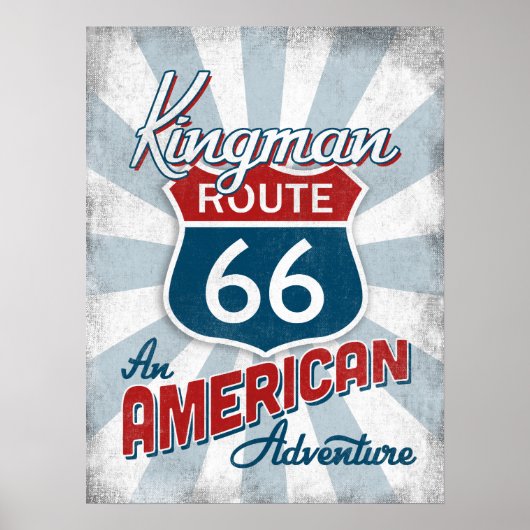 Kingman Route 66  America Arizona Poster (Voorkant)