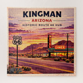 Kingman Route 66 Arizona Familie Spelletjesavond Legpuzzel