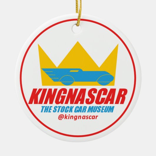 KINGNASCAR-Ornament Keramisch Ornament (Voorkant)