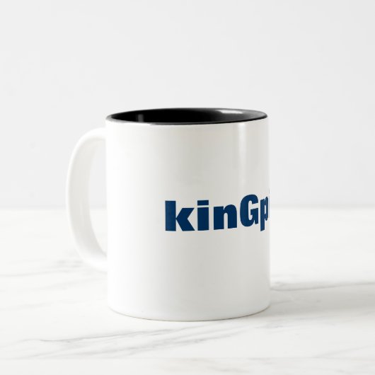 kinGpin - Caboose Style Tweekleurige Koffiemok (Voorkant links)