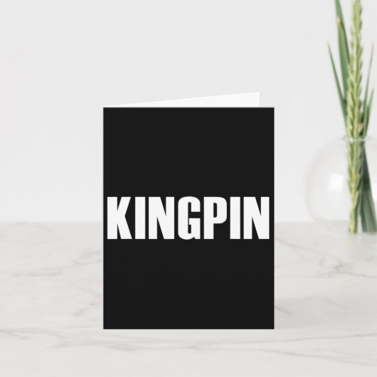 Kingpin Funny Bowling Kaart (Voorkant)