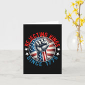 Kings afwijzen sinds 1776 handgreep ontwerp kaart (Gele Bloem)