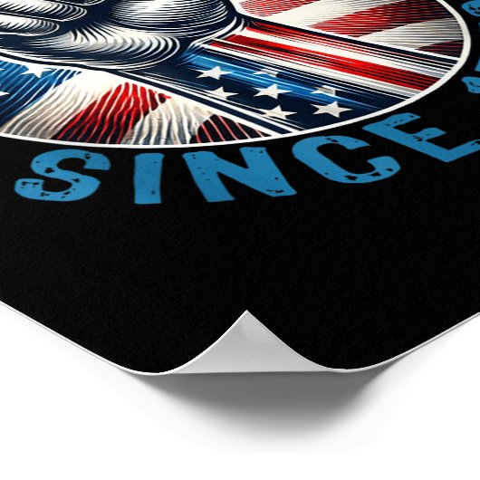 Kings afwijzen sinds 1776 handgreep ontwerp poster (Hoek)