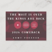Kings are Back ARIRANG Comeback Gratis kaart (Voorkant)