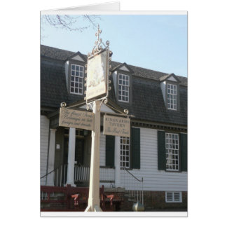 Kings Arms Tavern-teken koloniaal Williamsburg