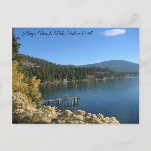 Kings Beach Lake Tahoe Briefkaart (Voorkant)