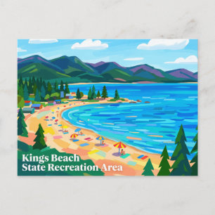 Kings Beach State Recreation Area Californië Briefkaart
