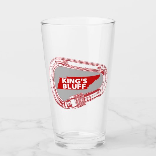 King's Bluff Tennessee Rock Klim Carabiner Glas (Voorkant)
