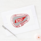 King's Bluff Tennessee Rock Klim Carabiner Rechthoekige Sticker (Envelop)