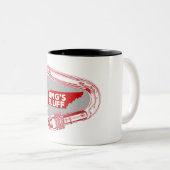 King's Bluff Tennessee Rock Klim Carabiner Tweekleurige Koffiemok (Voorkant rechts)