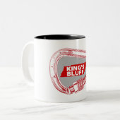 King's Bluff Tennessee Rock Klim Carabiner Tweekleurige Koffiemok (Voorkant links)