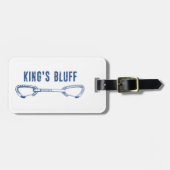 King's Bluff Tennessee Rots klimmen Quickdraw Bagagelabel (Voorkant horizontaal)