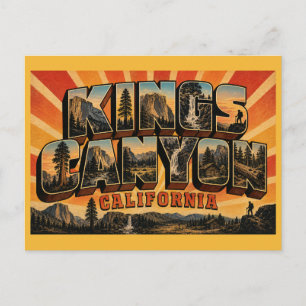 Kings Canyon Californië Deep Canyon National Park Briefkaart