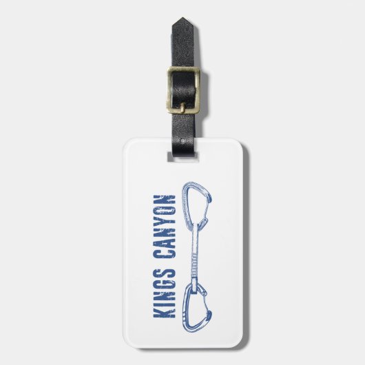 Kings Canyon Climbing Quickdraw Bagagelabel (Voorkant verticaal)