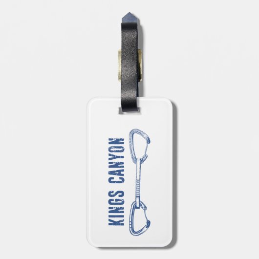 Kings Canyon Climbing Quickdraw Bagagelabel (Achterkant verticaal)