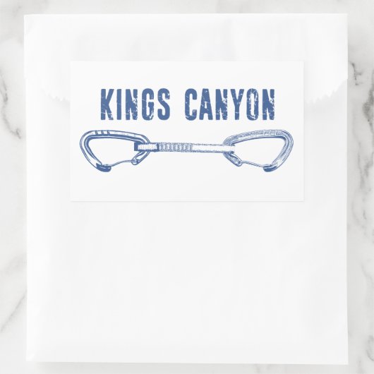 Kings Canyon Climbing Quickdraw Rechthoekige Sticker (Tas)
