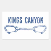 Kings Canyon Climbing Quickdraw Rechthoekige Sticker (Voorkant)