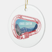 Kings Canyon Klim Carabiner Keramisch Ornament (Links)