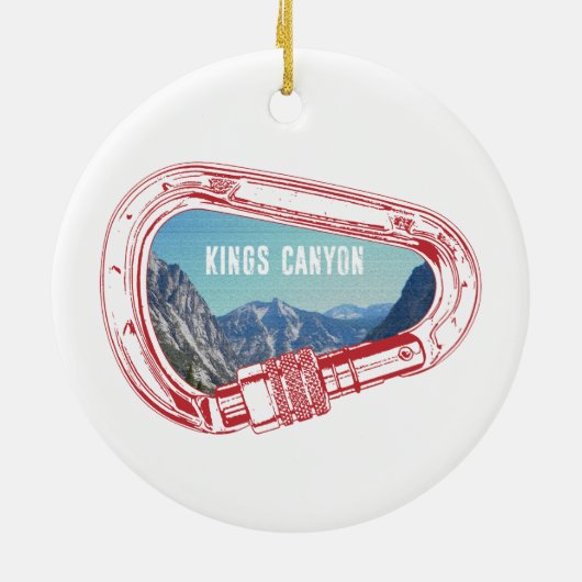 Kings Canyon Klim Carabiner Keramisch Ornament (Achterkant)