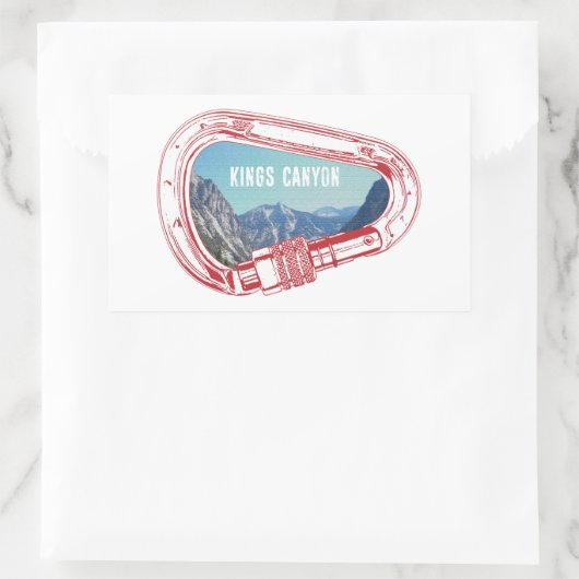 Kings Canyon Klim Carabiner Rechthoekige Sticker (Tas)