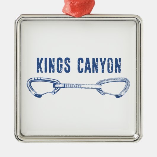 Kings Canyon Klimmen Quickdraw Metalen Ornament (Voorkant)