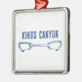 Kings Canyon Klimmen Quickdraw Metalen Ornament (Links)