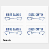 Kings Canyon Klimmen Quickdraw Rechthoekige Sticker (Vel)