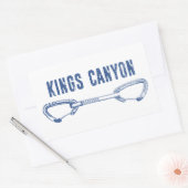 Kings Canyon Klimmen Quickdraw Rechthoekige Sticker (Envelop)