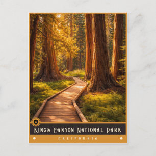 Kings Canyon National Park Antieke ansichtkaart Briefkaart