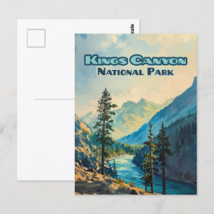 Kings Canyon National Park California  Briefkaart