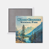 Kings Canyon National Park California  Magneet (Voorkant / Achterkant)
