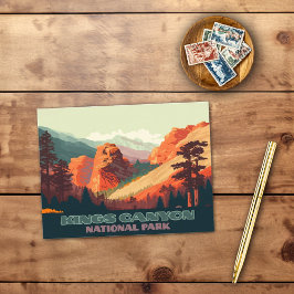 Kings Canyon National Park California Mountains Briefkaart