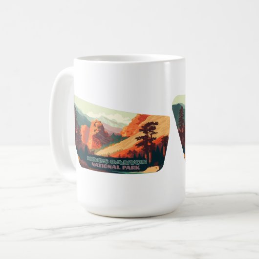 Kings Canyon National Park California Mountains Koffiemok (Voorkant links)