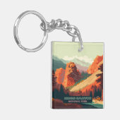 Kings Canyon National Park California Mountains Sleutelhanger (Voorkant Links)