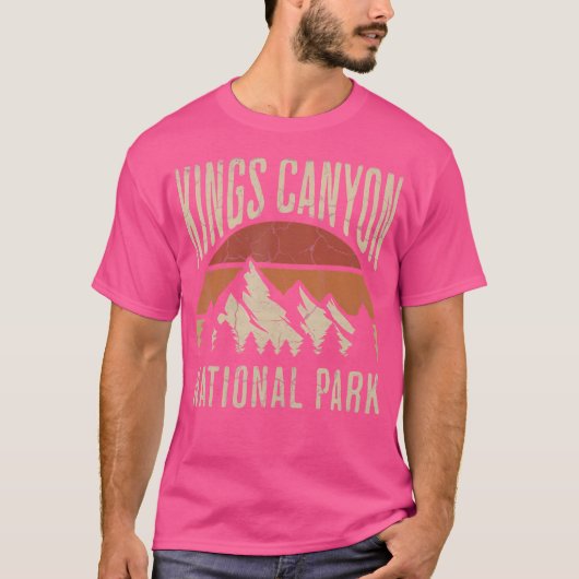 Kings Canyon National Park California Natuur Hikin T-shirt (Voorkant)