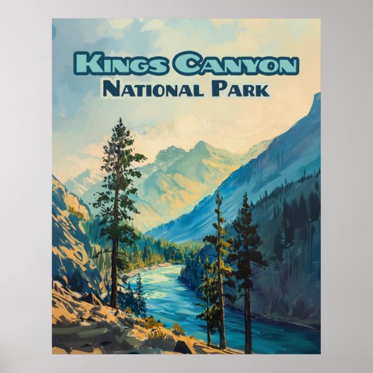 Kings Canyon National Park California  Poster (Voorkant)