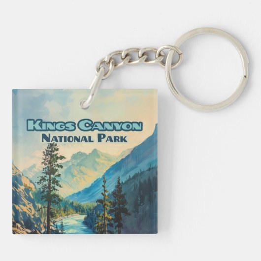 Kings Canyon National Park California  Sleutelhanger (Achterkant)
