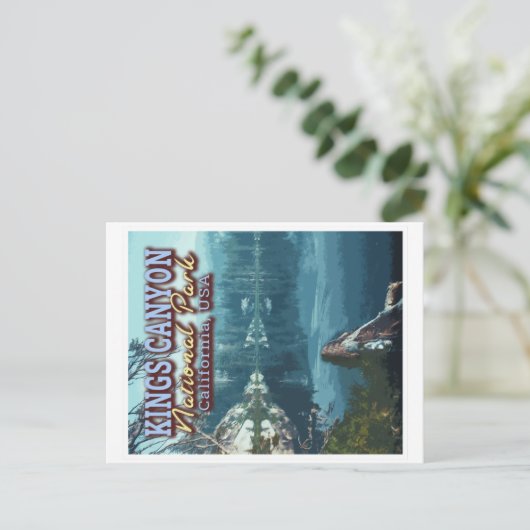 KINGS CANYON NATIONAL PARK - CALIFORNIA USA BRIEFKAART (Staand voorkant)