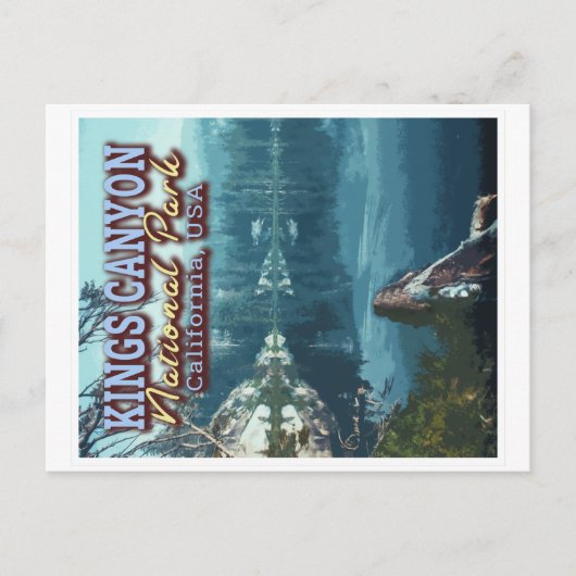 KINGS CANYON NATIONAL PARK - CALIFORNIA USA BRIEFKAART (Voorkant)