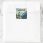 Kings Canyon National Park California  Vierkante Sticker (Tas)