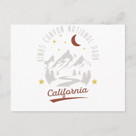  Kings Canyon National Park Californië Briefkaart (Voorkant)