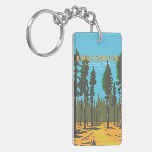 Kings Canyon National Park  dubbelzijdig Sleutelhanger (Voorkant Links)