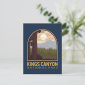 Kings Canyon National Park  Emblem Briefkaart (Staand voorkant)
