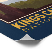 Kings Canyon National Park Emblem Poster (Hoek)