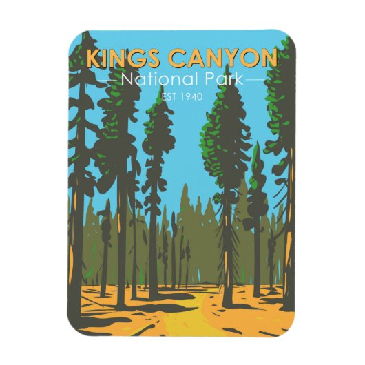 Kings Canyon National Park General Grant  Magneet (Verticaal)