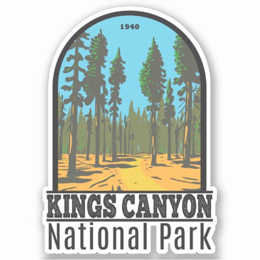 Kings Canyon National Park General Grant  Sticker (Voorkant)