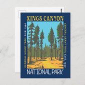 Kings Canyon National Park General Grant Trail Briefkaart (Voorkant / Achterkant)