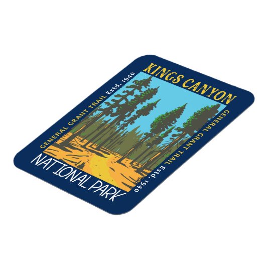 Kings Canyon National Park General Grant Trail Magneet (Linkerzijde)