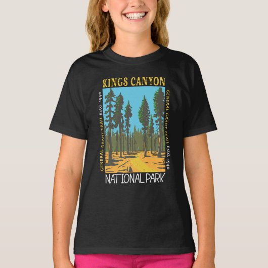 Kings Canyon National Park General Grant Trail T-shirt (Voorkant)
