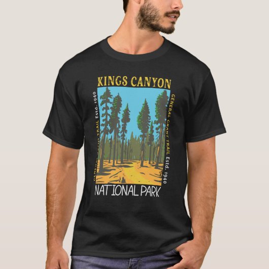 Kings Canyon National Park General Grant Trail T-shirt (Voorkant)